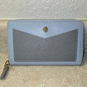 Anne Klein Gray and Light Blue Wallet
